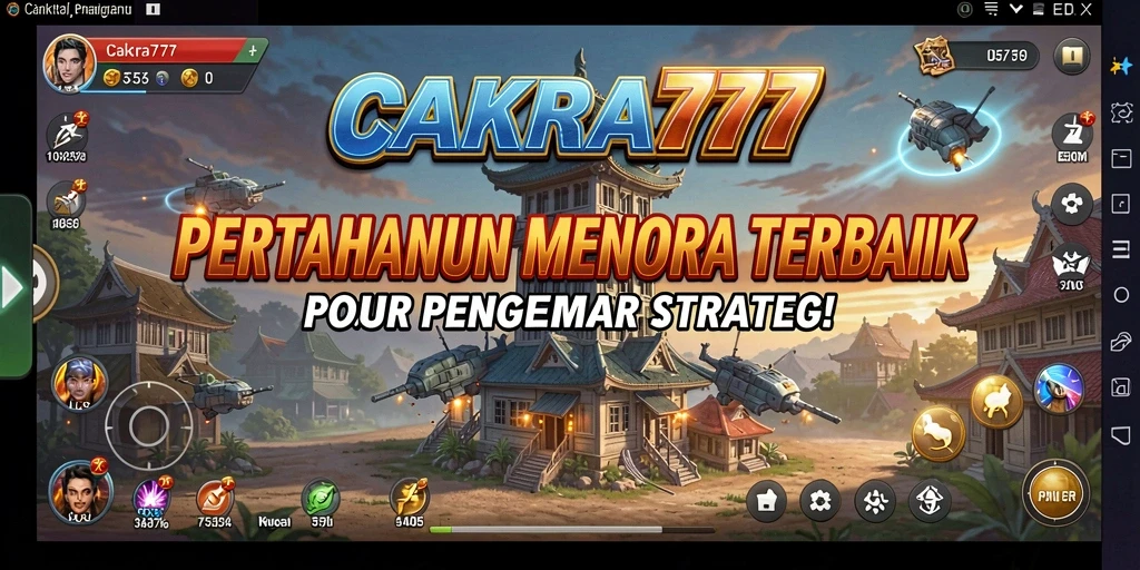 Tangkapan layar dari gameplay menara pertahanan yang menegangkan.