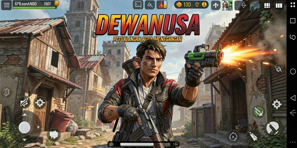 Tampilan gameplay DEWANUSA yang penuh aksi dan seru.