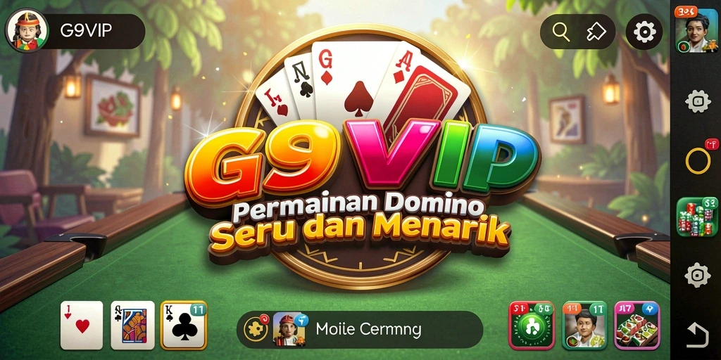 Tampilan gameplay seru G9VIP, menampilkan aksi penuh strategi Domino.