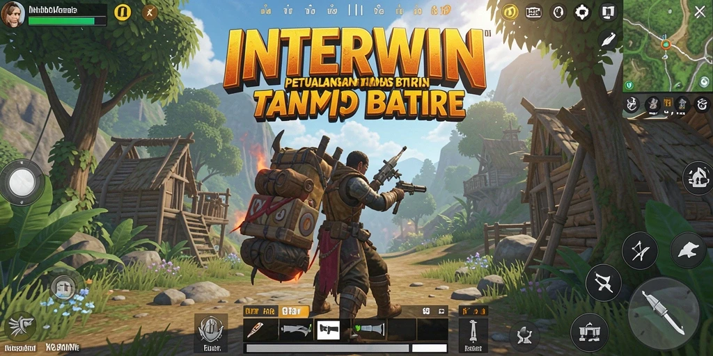 Tampilan gameplay INTERWIN yang menampilkan luasnya dunia terbuka.