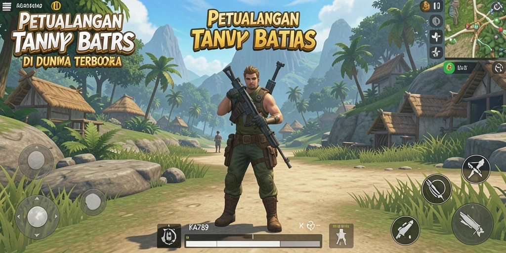 Tangkapan layar gameplay KA789 di dunia Open World yang luas.