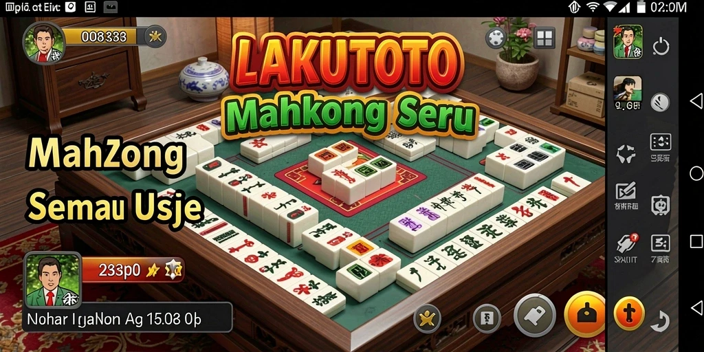 Tampilan gameplay menarik dari game Mahjong LAKUTOTO.