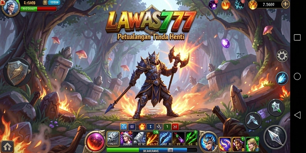 Tampilan gameplay <strong>LAWAS777</strong> yang penuh aksi dan petualangan RPG.