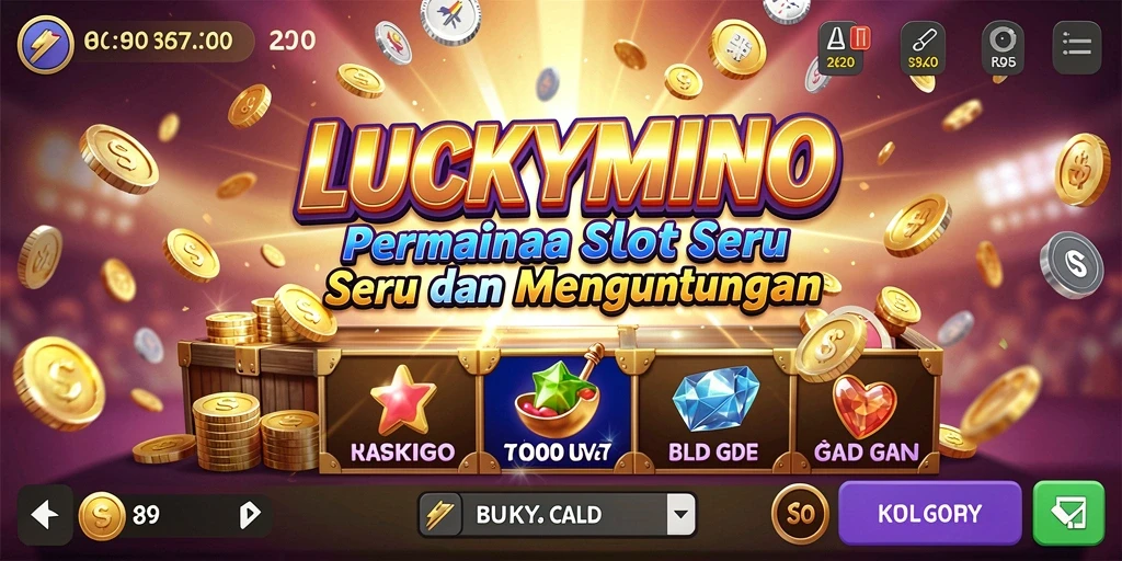 Tampilan menarik dari gameplay Slot di LUCKYMINO.