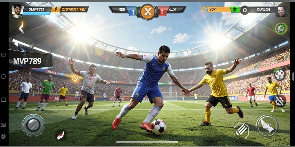 Screenshot gameplay <strong>MVP789</strong> menampilkan aksi seru dalam pertandingan olahraga.