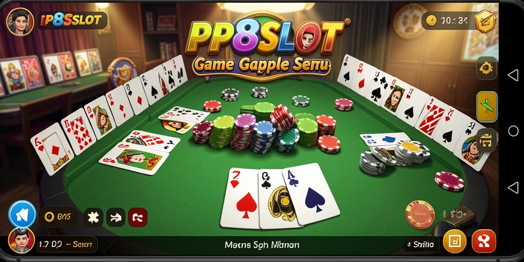 Tampilan gameplay Gaple yang menghibur dan seru di PP8SLOT.