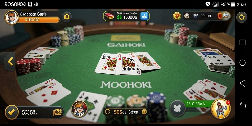 Tampilan gameplay Gaple yang seru dan interaktif.