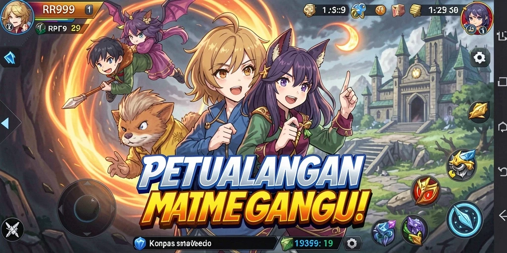 Tampilan menakjubkan dari gameplay RR999 yang seru dan penuh petualangan.