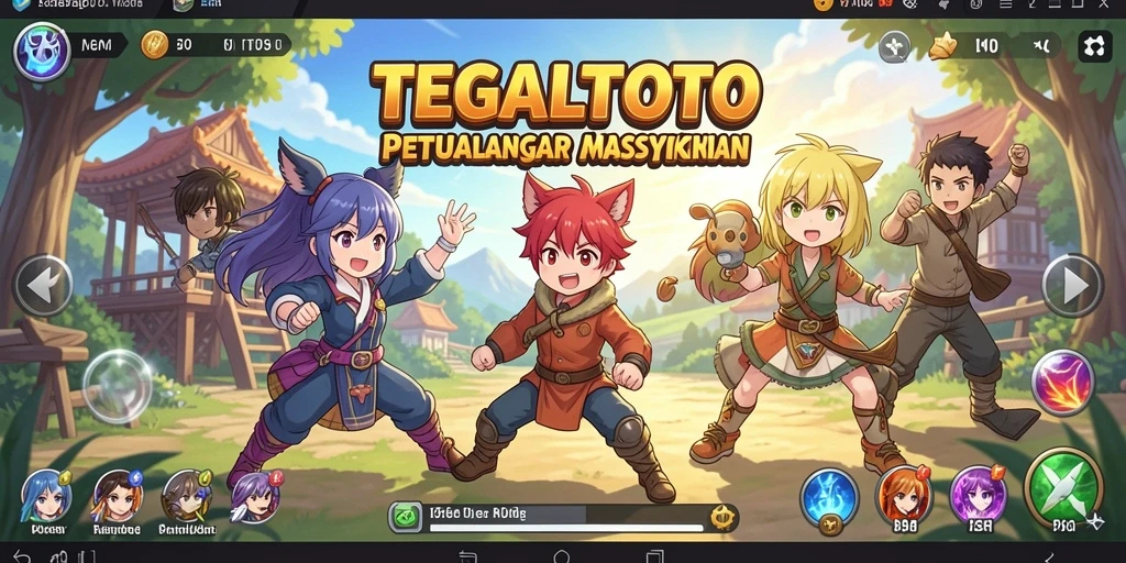 Tampilan gameplay TEGALTOTO yang penuh aksi dan keseruan.